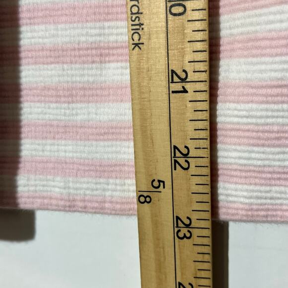 Polo Ralph‎ Lauren Pink & White Striped Short Sleeve Dress Baby Girl Size 6 - Picture 4 of 6
